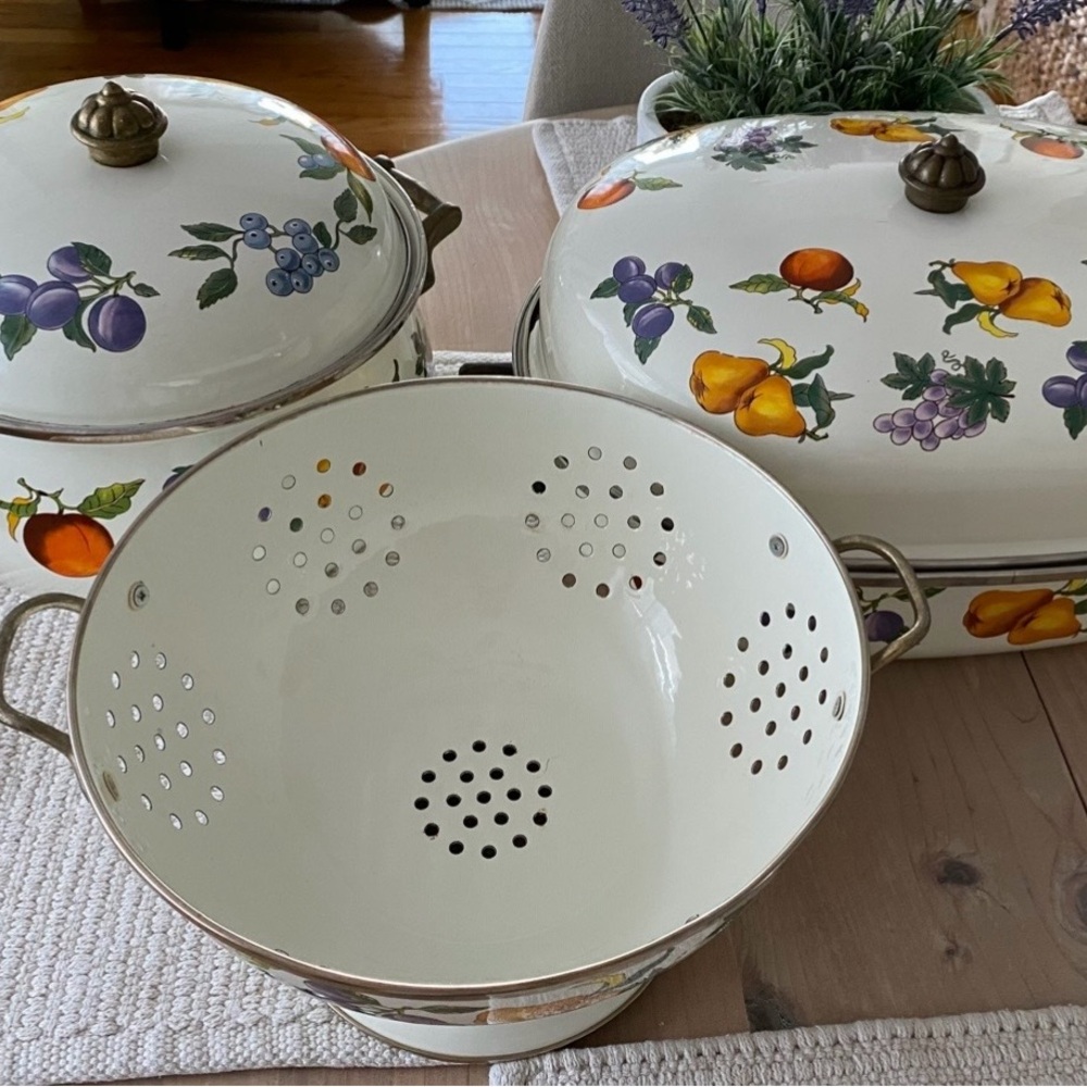 Fruit Pattern Enamel Cookware Set - Picture 5 of 5